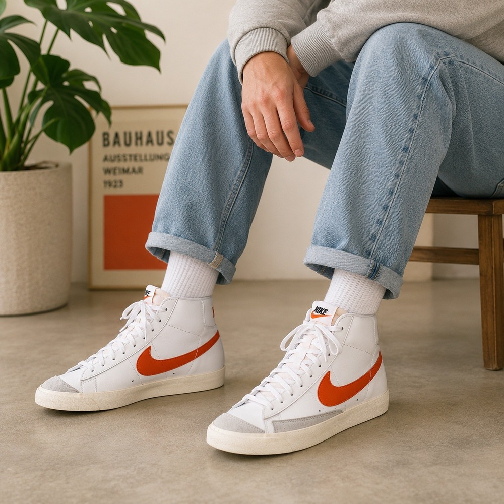 Nike Blazer Mid '77 Vintage White Mantra Orange Men's 11.5 BQ6806-110